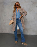 Be Free Hayvan Desenli Kemerli Trençkot