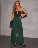 Aliene Geniş Paça Saten Pantolon