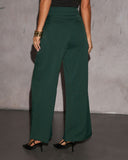 Aliene Geniş Paça Saten Pantolon