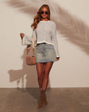 Amani Geniş Kollu Gingham Kazak