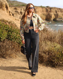 Bahçe Fantezi Çiçekli Goblen Ceket