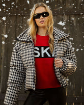 Donner Houndstooth Şişme Ceket