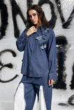 Gina Çiçek Denim Gömlek