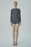 Şık Tüvit Uzun Kollu Romper