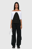 Isha Cepli Kargo Pantolon Siyah