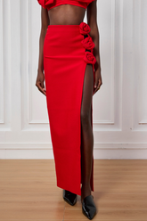 Jazmine Kesme Çiçek Maxi Etek