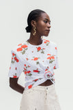 Jemma Ruch Twist Çiçekli Tişört