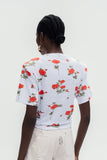 Jemma Ruch Twist Çiçekli Tişört