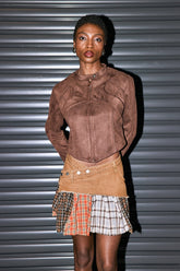 John Cross Bodycon Uzun Kollu Üst