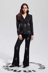 Lachlan Taşlı Yaka Pantolon Takım