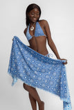 Sueña™ Keisha Püsküllü Pareo / Lapis Lazuli (Son İndirim)