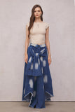 Lara Batik Bağcıklı Uzun Etek