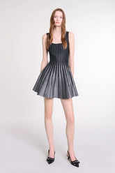 Simli Örgü Mini Elbise