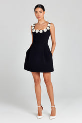 Cindy Monokrom Elbise