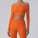 Omuz Açık Taraklı Uzun Kollu Üst