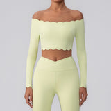 Omuz Açık Taraklı Uzun Kollu Üst