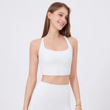 Beyaz Askılı Bra Spor Sütyeni