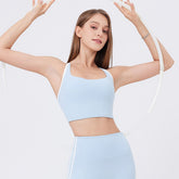 Beyaz Askılı Bra Spor Sütyeni