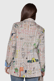 Paris Graffiti Izgara Dalma Blazer