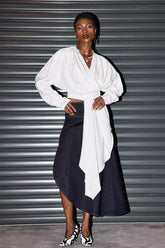 Penelope Denim Fırfırlı Asimetrik Etek