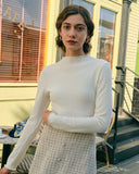 Solid Mock Neck Slim Fit Tişört