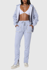 Sidney İnci Fırfırlı Bağcıklı Pantolon Takım