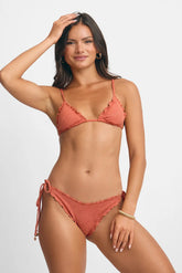 Sueña™ Emma Fırfırlı Üçgen Üst / Baharat Dantel (Son İndirim)