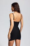 Tessa Hollow Spagetti Mini Elbise
