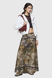 Vidhi Kamuflaj Desenli Tokalı Etek