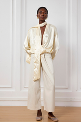 Violette Asimetrik Büküm Düşük Bel Pantolon