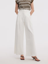 Kot Yıpranmış Kenarlı Kadın Geniş Paça Kot Pantolon