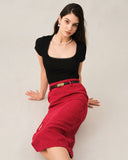 Sueña™ Sıska Tokalı Deri Kemer