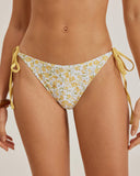 Sueña™ Sarı Çiçekli Üçgen Bikini Takımı