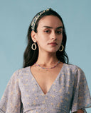 Sueña™ Düğümlü Çiçek İşlemeli Saç Bandı