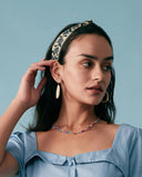 Sueña™ Düğümlü Çiçek İşlemeli Saç Bandı