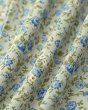 Sueña Fırfırlı Kenarı Çiçekli Mini Elbise