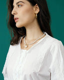 Sueña™ Sahte İnci Dekor Kalp Kolye Kolye