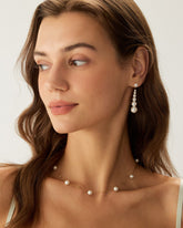 Sueña™ Beyaz İnci Küpe