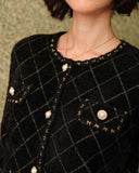 Sueña™ Baklava Desenli Hırka Ve Mini Etek Takım