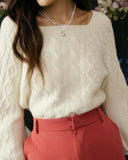 Sueña Romantik Kablo Örgü Mürettebat Kazak