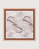 Sueña™ Haki Soyut Resim Kare Eşarp