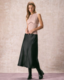 Sueña™ The Apricot Bisiklet Yaka Fırfırlı Örgü Atlet