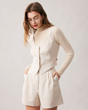 Sueña™ The Apricot Yüksek Bel Geniş Paça Şort