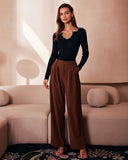 Siyah Yaka Dikişli Renk Bloklu Örgü Üst