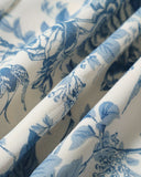 Sueña Mavi Kalp Yaka Büzgülü Midi Elbise