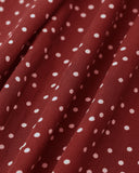 Sueña™ Kırmızı Fırfırlı Yandan Ayrık Midi Elbise