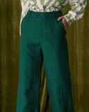 Sueña™ Yeşil Kazayağı Geniş Paça Pantolon