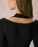 Siyah Askılı Mini Elbise