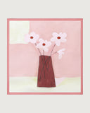 Sueña™ Pembe Çiçekli Kare Eşarp