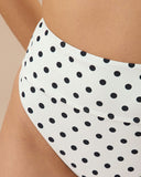 Sueña™ Beyaz Puantiyeli Yüksek Bel Bikini Altı